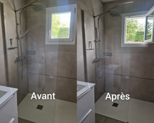 Photo de galerie - Détartrage paroi de touche et bac 