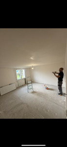 Photo de galerie - Enduit général pour la chambre 
