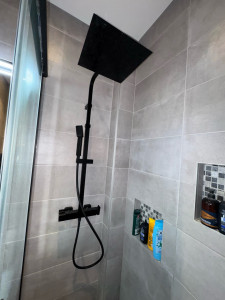 Photo de galerie - Remplacement colonne de douche avec mitigeur de douche intégrée 