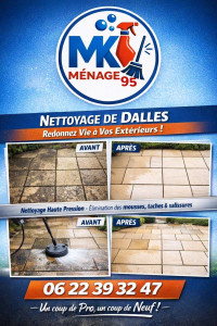 Photo de galerie - Nettoyage de dalles extérieur