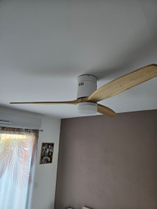 Photo de galerie - Pose d'un ventilateur de plafond