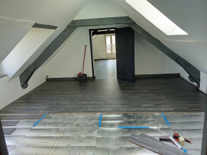 Photo de galerie - Pose  de parquet 70m2 