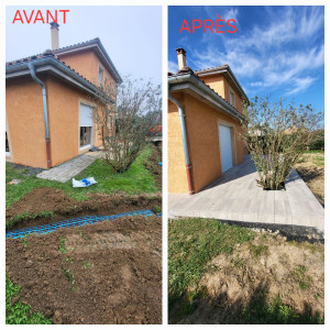 Photo de galerie - Terasse sur plots 