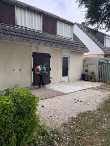 Photo de galerie - Tonte de pelouse ramassage des déchets vert 