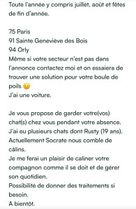 Photo de galerie - Gardes d animaux 