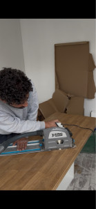 Photo de galerie - Découpe plan de travail sur mesure