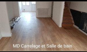 Photo de galerie - Pose d'un parquet vinyle dans un logement complet 
