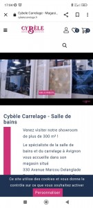 Photo de galerie - Boutique en ligne Prestashop cybelecarrelage.fr
Vente, livraison,paiement, module personnalisé 
