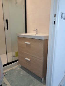 Photo de galerie - Pose meuble salle de bain 