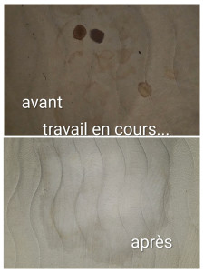 Photo de galerie - Shampouinage d'un matelas 