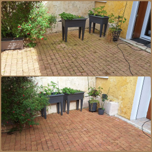 Photo de galerie - Nettoyage d'une terrasse