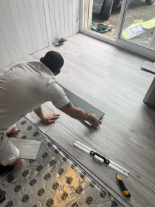 Photo de galerie - Pose de lame pvc clipsable