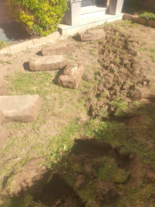 Photo de galerie - Pose de gazon en rouleaux 