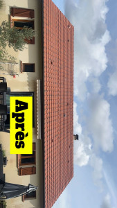 Photo de galerie - Après application d'un anti-mousse et décapage 