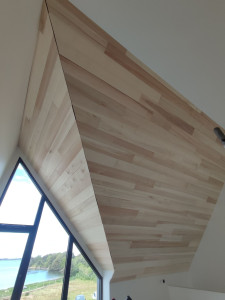 Photo de galerie - Pose lambris bois ( peuplier)