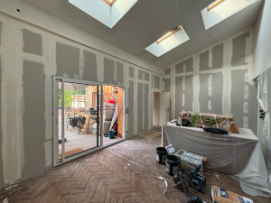 Photo de galerie - Isolation fibre de bois, ba13, bandes