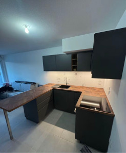 Photo de galerie - Pose d’une cuisine équipe y compris plomberie et électricité « après »