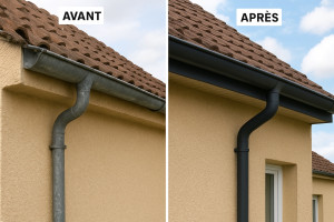 Photo de galerie - Changement de gouttière 