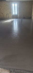 Photo de galerie - Coulage d'une dalle en béton

