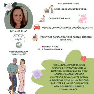 Photo de galerie - Services proposés dans le cadre de mes missions de dame de compagnie. 