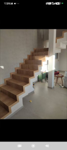 Photo de galerie - Habillage d'escalier en chêne