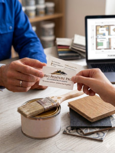 Photo de galerie - Accompagnement et conseil personnalisé pour vos projets de rénovation. Choix des teintes, des matériaux (parquets, sols PVC, carrelage) et étude de vos plans pour un résultat sur mesure et haut de gamme.