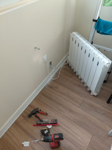 Photo de galerie - Fixation radiateur 