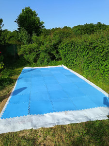 Photo de galerie - Finir plus que l'installation de la piscine