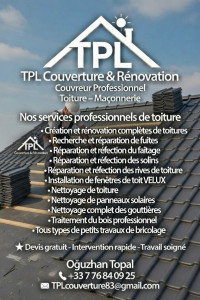 Photo de galerie - Tous travaux de toiture et de panneaux solaires : nettoyage, entretien et réparation.