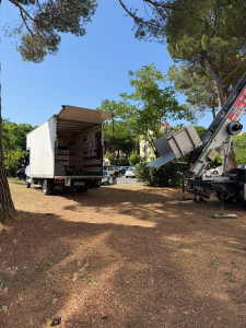 Photo de galerie - Prestation avec monte meubles 
