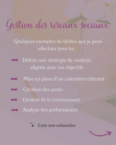 Photo de galerie - Mes services 