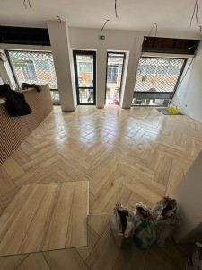 Photo de galerie - Carrelage en chevron 