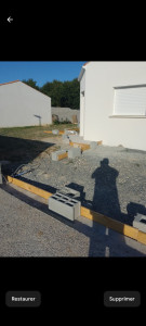 Photo de galerie - Terrasse d'entrée de garage