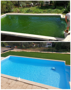 Photo de galerie - Nettoyage piscine et réfection des plages