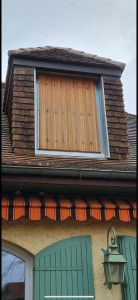 Photo de galerie - Habillage de chien-assis en tuile plate avec isolation 