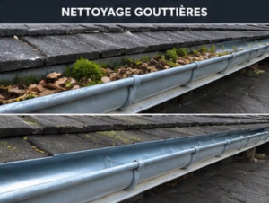 Photo de galerie - Nettoyage gouttière