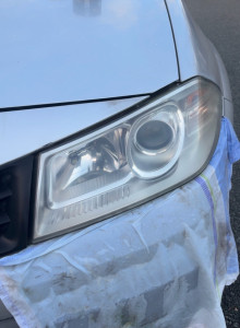 Photo de galerie - Contrôle technique valide suite à mon intervention ( ponçage, polissage, protection UV)  des phares avant