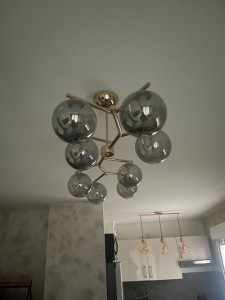 Photo de galerie - Pose de lustre