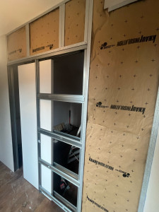 Photo de galerie - Pose porte coulissante