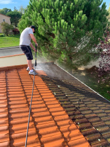 Photo de galerie - Nettoyage de toiture 