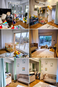 Photo de galerie -  Réorganisation et rangement d'une chambre bébé 