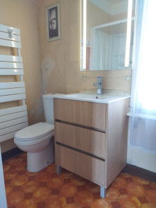 Photo de galerie - Remplacement d' un meuble de salle de bain et d'un wc sur Bannalec.