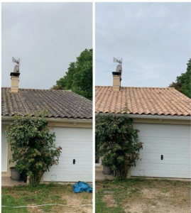 Photo de galerie - Nettoyage toiture 