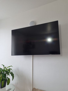 Photo de galerie - Fixation tv sur mur 