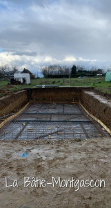 Photo de galerie - Préparation dallage piscine 