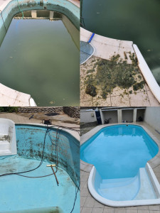 Photo de galerie - Piscine nettoyage complet décapage mise en eaux et service traitement 