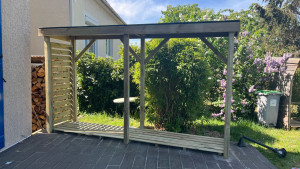 Photo de galerie -  stockage bois de chauffage  