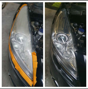 Photo de galerie - Renovation phare avant et apres 