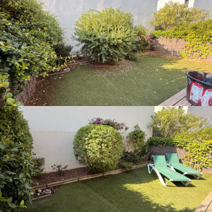 Photo de galerie - Avant/Après d’un petit jardin prêt pour l’été 