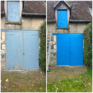 Photo de galerie - Rénovation portes de garage 